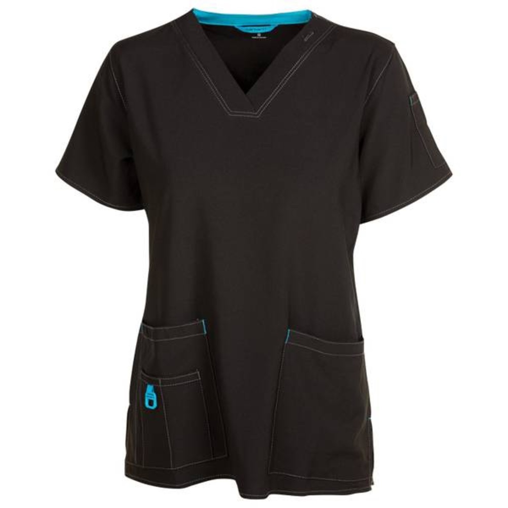 Plus Size Carhartt Force Black Scrub Set